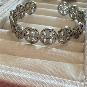 Elegant Tory Burch Silver Bracelet